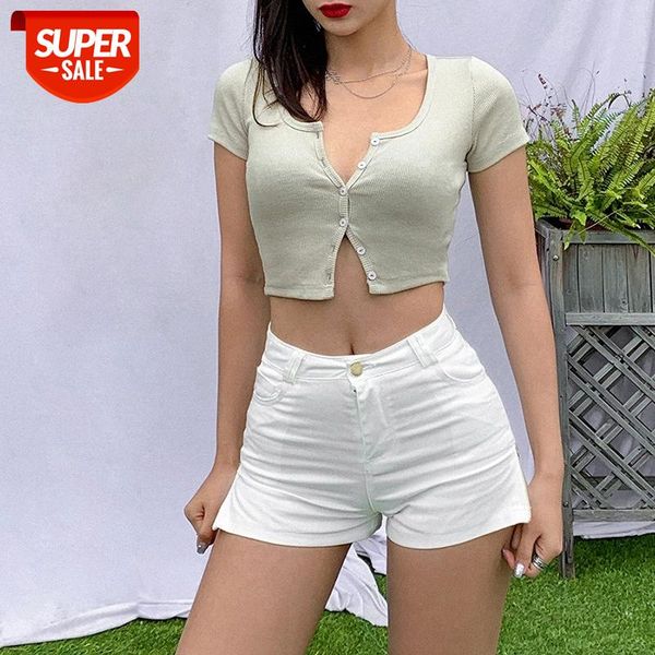 women spring summer t-shirt v neck short sleeve casual crop shirt summer solid button tee shirt mujer 2020 new #nq3j, White
women spring summer t-shirt v neck short sleeve casual crop shirt summer solid button tee shirt mujer 2020 new #nq3j, White