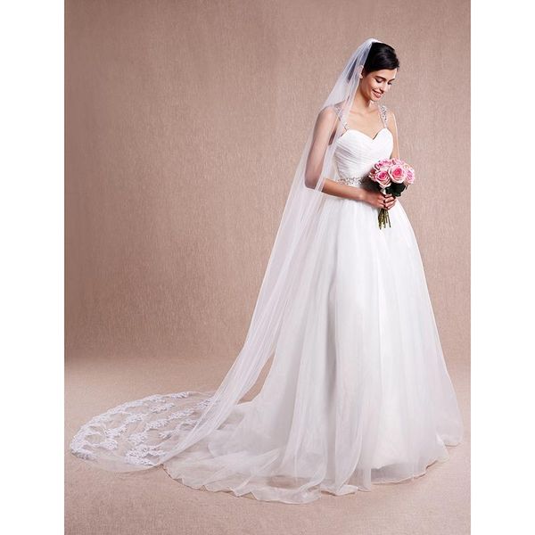 bridal veils lan ting bride uma camada corte da borda com aplicao de renda vus noiva vu catedral 104,33 em (265 centmetros), Black
bridal veils lan ting bride uma camada corte da borda com aplicao de renda vus noiva vu catedral 104,33 em (265 centmetros), Black