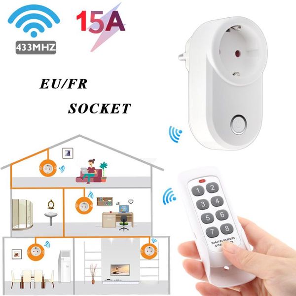 smart power plugs 1pc wireless remote control socket plug outlet adaptor eu/fr wall rf 433mhz electrical switch home led lamp
smart power plugs 1pc wireless remote control socket plug outlet adaptor eu/fr wall rf 433mhz electrical switch home led lamp