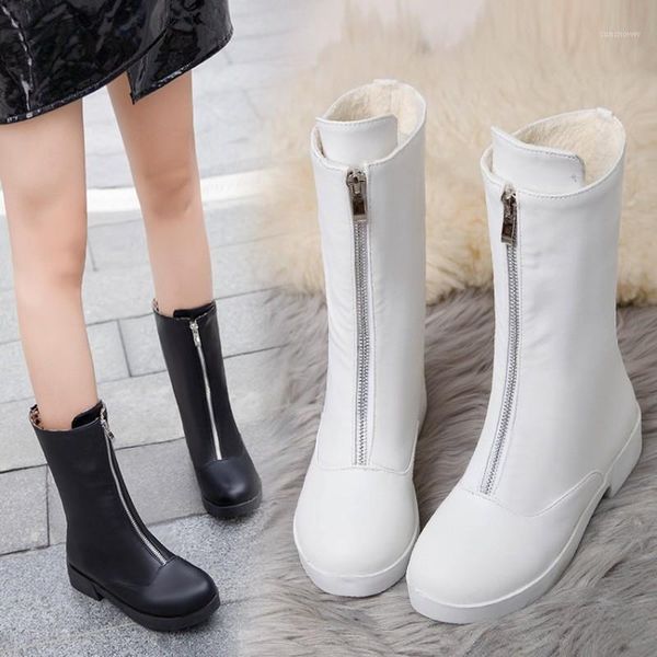 boots 2021 women mid-calf platform zipper winter shoes short plush pu leather elegant size 34-43 maziao, Black
boots 2021 women mid-calf platform zipper winter shoes short plush pu leather elegant size 34-43 maziao, Black