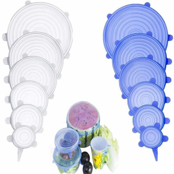 kitchen storage & organization 6pcs silicone stretch lids flexible reusable food covers bow caps wrap seal fresh keeping cookware accessorie
kitchen storage & organization 6pcs silicone stretch lids flexible reusable food covers bow caps wrap seal fresh keeping cookware accessorie