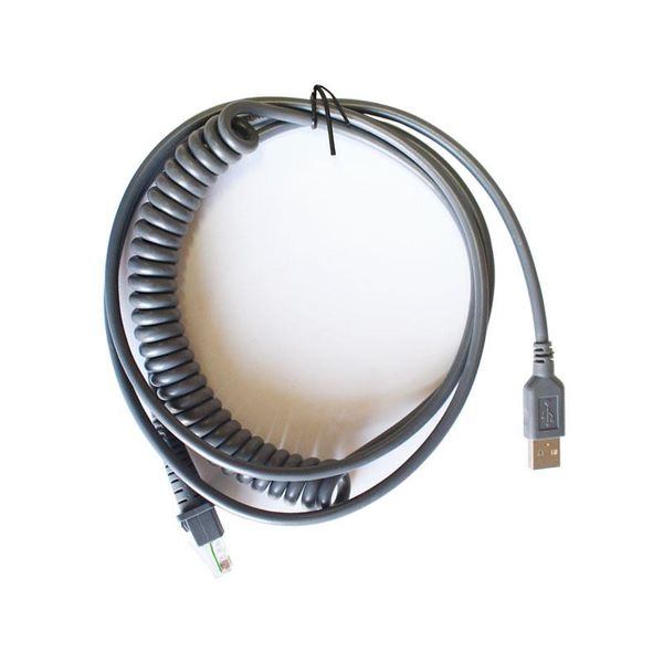 5pcs/10pcs 3m usb straight spring cable for datalogic d100 gd4130 qd2130 barcode scanner scanners