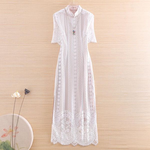 ethnic clothing high-end summer women luxurious lace hollow out qpiao dress retro elegant slim lady party cheongsam s-xxl, Red
ethnic clothing high-end summer women luxurious lace hollow out qpiao dress retro elegant slim lady party cheongsam s-xxl, Red