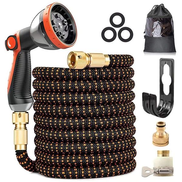 watering equipments garden hose, 3-layer latex hose pipe, solid brass connectors, no-kink flexible water 10 function spray 50ft/15m
watering equipments garden hose, 3-layer latex hose pipe, solid brass connectors, no-kink flexible water 10 function spray 50ft/15m