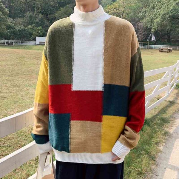 men's hoodies & sweatshirts warm sweater korean streetwear color-block patchwork pullovers sweaters autumn winter casual male knit, Black
men's hoodies & sweatshirts warm sweater korean streetwear color-block patchwork pullovers sweaters autumn winter casual male knit, Black