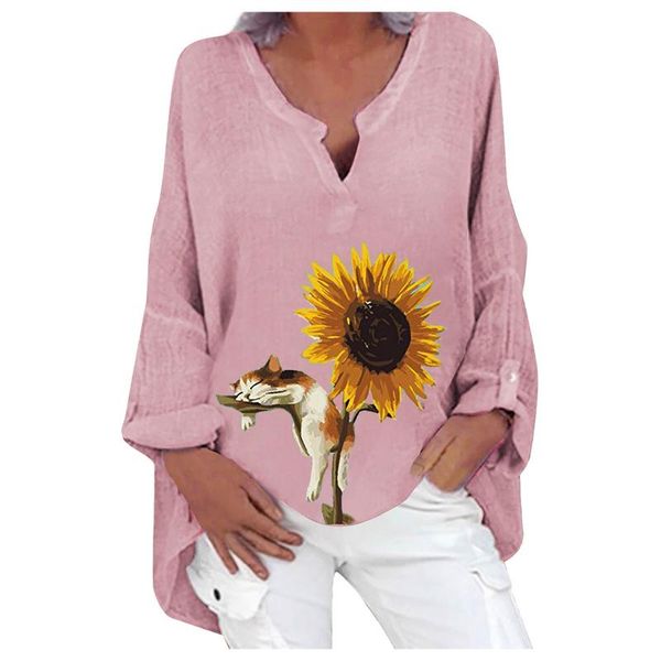 women's blouses & shirts for women loose v neck long sleeve print shirt female casual sweatshirt clothing blusas y camisas, White
women's blouses & shirts for women loose v neck long sleeve print shirt female casual sweatshirt clothing blusas y camisas, White