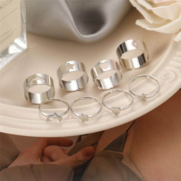 love ring fashion 2pcs/set moon stars couple adjustable opening set for women men silver color butterfly lover s jewelry gift, Slivery;golden
love ring fashion 2pcs/set moon stars couple adjustable opening set for women men silver color butterfly lover s jewelry gift, Slivery;golden