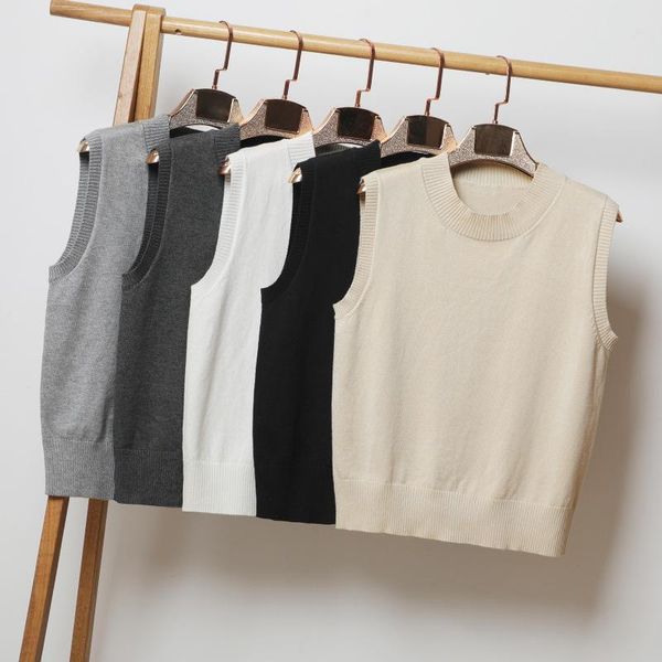 women's vests elegant temperament solid sweater vest fashion tide casual sleeveless jackets 2021 autumn v neck simple elastic knitted, Black;white
women's vests elegant temperament solid sweater vest fashion tide casual sleeveless jackets 2021 autumn v neck simple elastic knitted, Black;white