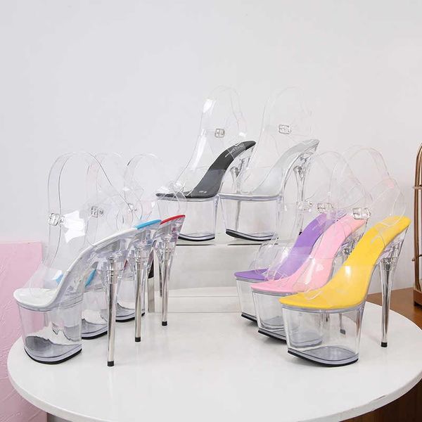 sandals 16 summer crystal transparent waterproof platform 18 / 20cm cm super high heel stable thick nightclub, Black
sandals 16 summer crystal transparent waterproof platform 18 / 20cm cm super high heel stable thick nightclub, Black