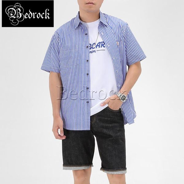 men's casual shirts mbbcar blue and white striped shirt for men double pocket summer short sleeve washed soft comfortable 9169, White;black
men's casual shirts mbbcar blue and white striped shirt for men double pocket summer short sleeve washed soft comfortable 9169, White;black