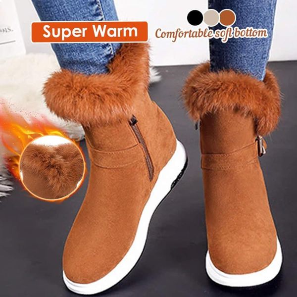 boots women's winter fashion zip up snow ladies outdoor solid wedge warm shoes sneakers work non-slip female botas, Black
boots women's winter fashion zip up snow ladies outdoor solid wedge warm shoes sneakers work non-slip female botas, Black