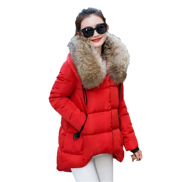 women's down & parkas 2021 winter cotton coat women fur collar hooded jacket fashion plus size loose thick warm gh942, Black
women's down & parkas 2021 winter cotton coat women fur collar hooded jacket fashion plus size loose thick warm gh942, Black