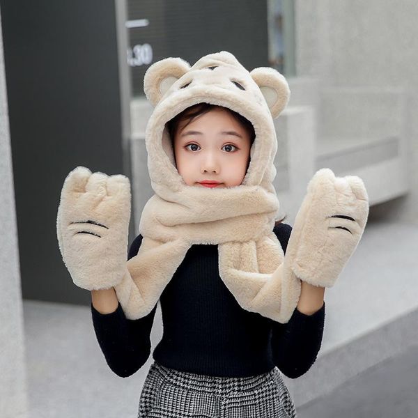 caps & hats cute tiger hat scarf gloves all-in-one girl woman parent-child plush three-piece suit thickening children's winter cap, Yellow
caps & hats cute tiger hat scarf gloves all-in-one girl woman parent-child plush three-piece suit thickening children's winter cap, Yellow