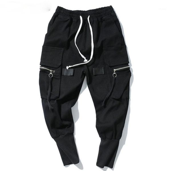 men's pants cargo men multi-pockets track male zipper trousers elastic waist hip hop joggers sweatpants streetwear, Black
men's pants cargo men multi-pockets track male zipper trousers elastic waist hip hop joggers sweatpants streetwear, Black