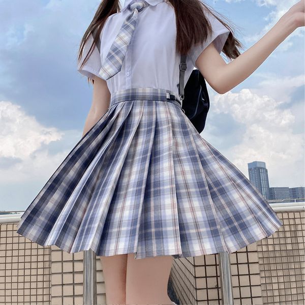skirts uniform genuine summer pleated short a-line student jk grid skirt college style suit, Black
skirts uniform genuine summer pleated short a-line student jk grid skirt college style suit, Black