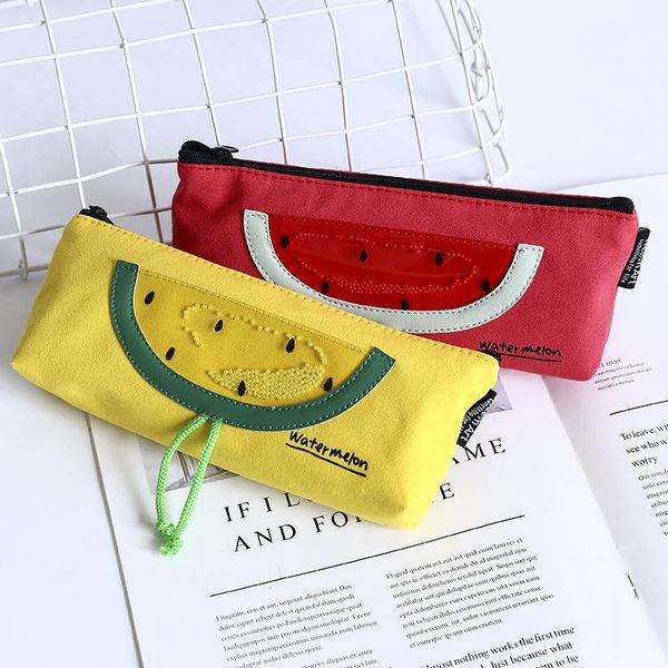 kawaii cute fruit watermelon canvas pencil case storage organizer creative large pen bags box pouch school supply stationery
kawaii cute fruit watermelon canvas pencil case storage organizer creative large pen bags box pouch school supply stationery