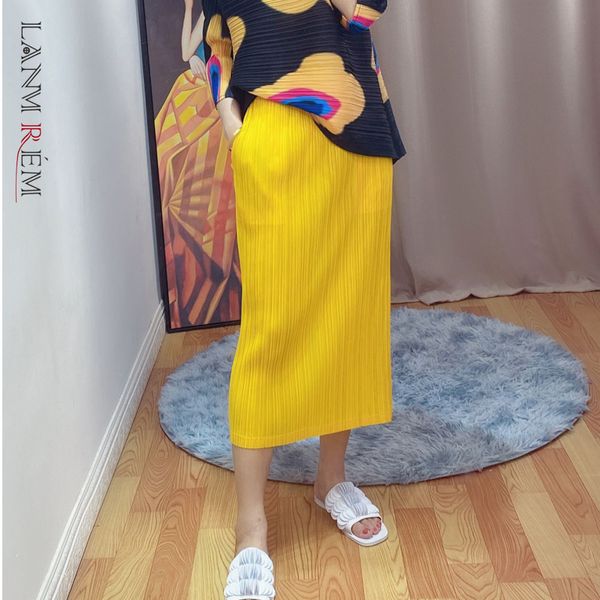pleated skirts for famale summer solid color mid-length fashion fit skirt with pockets elastic waist yj866 210507, Black
pleated skirts for famale summer solid color mid-length fashion fit skirt with pockets elastic waist yj866 210507, Black