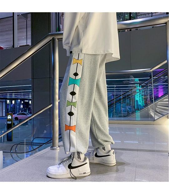 men's pants 2021 fashion men loose wide leg spring and autumn style sports korean version of high street spliced, Black
men's pants 2021 fashion men loose wide leg spring and autumn style sports korean version of high street spliced, Black