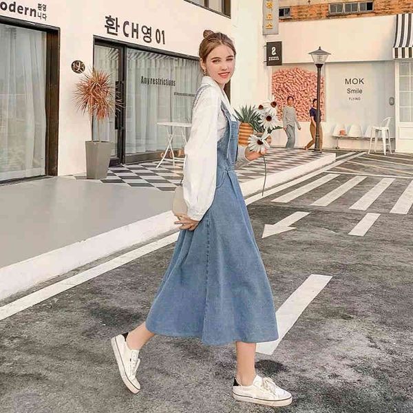 casual dresses long women denim pocket vintage female strap jeans spring summer loose blue 2021 vestidos plus size l9ft, Black;gray
casual dresses long women denim pocket vintage female strap jeans spring summer loose blue 2021 vestidos plus size l9ft, Black;gray