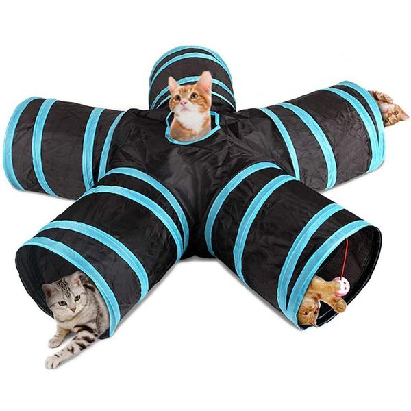cat toys foldable tunnel tube puppy training toy pet funny interactive peek hole for kitty, 3/4/5 way
cat toys foldable tunnel tube puppy training toy pet funny interactive peek hole for kitty, 3/4/5 way