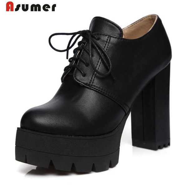 asumer 2021 platform shoes women pumps lace-up contracted fashion high heels solid pu round toe single dress, Black
asumer 2021 platform shoes women pumps lace-up contracted fashion high heels solid pu round toe single dress, Black