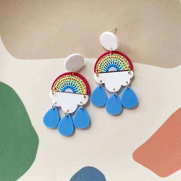 dangle & chandelier lifefontier bohemia rainbow cloud acrylic drop earrings for women cute korean blue raindrop fashion jewelry, Silver
dangle & chandelier lifefontier bohemia rainbow cloud acrylic drop earrings for women cute korean blue raindrop fashion jewelry, Silver