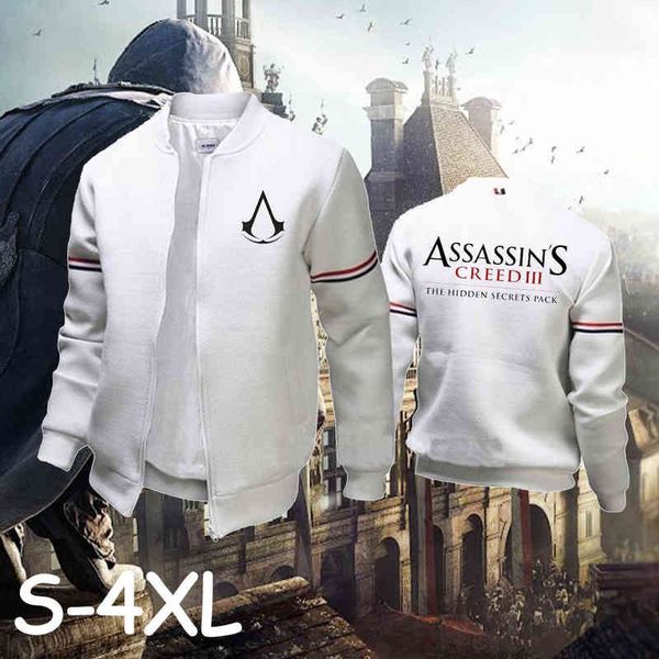 assassins printed men autumn and winter solid color college jacket outdoor baseball outerwear korean streetwear man zipper coats, Black;brown
assassins printed men autumn and winter solid color college jacket outdoor baseball outerwear korean streetwear man zipper coats, Black;brown