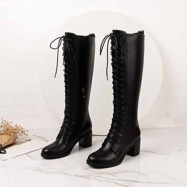 boots 2021 woman genuine leather lace up square high heel knee fashion side zipper dress winter black
boots 2021 woman genuine leather lace up square high heel knee fashion side zipper dress winter black