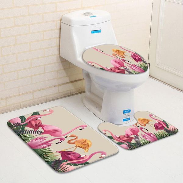 3pcs/set flamingo bathroom mat beautiful bird tropical plant leaves pattern flannel bath bathtub toilet carpet non-slip rug mats
3pcs/set flamingo bathroom mat beautiful bird tropical plant leaves pattern flannel bath bathtub toilet carpet non-slip rug mats