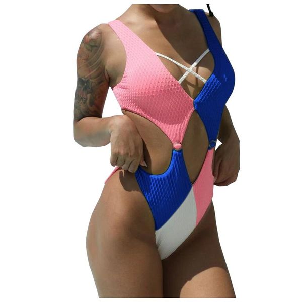 women's swimwear swimsuit women one piece fashion color-patching bodysuit hollow out bandeau push up bikini set brazilian ropa mujer, White;black
women's swimwear swimsuit women one piece fashion color-patching bodysuit hollow out bandeau push up bikini set brazilian ropa mujer, White;black