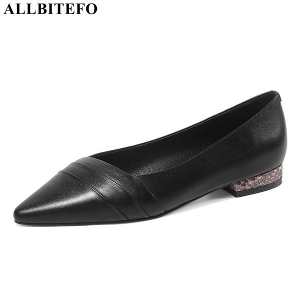 dress shoes allbitefo genuine leather low-heeled office ladies comfortable women heel party heels, Black
dress shoes allbitefo genuine leather low-heeled office ladies comfortable women heel party heels, Black