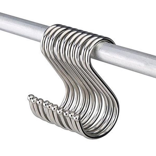hooks & rails 10pcs/set stainless steel round s shaped house kitchen pot pan hanger clothes storage rack tool tools
hooks & rails 10pcs/set stainless steel round s shaped house kitchen pot pan hanger clothes storage rack tool tools