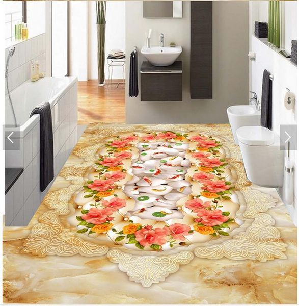wallpapers 3d floor painting wallpaper european style lotus flower carp marble bathroom for
wallpapers 3d floor painting wallpaper european style lotus flower carp marble bathroom for