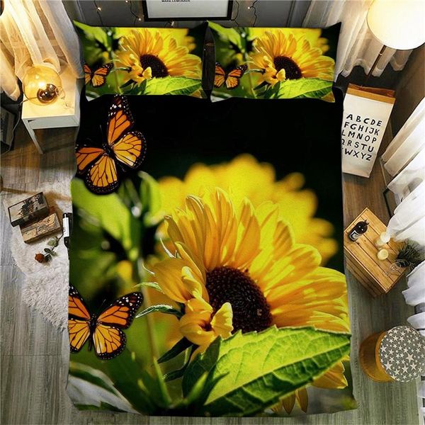 bedding sets 3d floral print bed linen sunflower butterfly king size set single double twin full duvet cover for child girl
bedding sets 3d floral print bed linen sunflower butterfly king size set single double twin full duvet cover for child girl