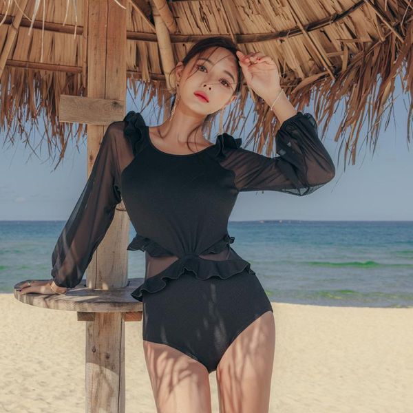 sanqi female swimsuit women's long-sleeved cover belly slimming one-piece halter spring vacation swimwear swimming suit suits
sanqi female swimsuit women's long-sleeved cover belly slimming one-piece halter spring vacation swimwear swimming suit suits