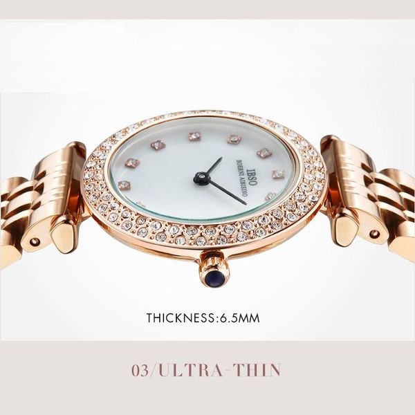 wristwatches ibso women watches rose gold ladies female watch stainless steel quartz, Slivery;brown
wristwatches ibso women watches rose gold ladies female watch stainless steel quartz, Slivery;brown
