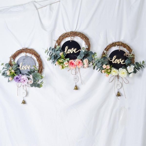 decorative flowers & wreaths cilected love small blackboard bell artificial garland wall hanging wedding banquet flower door pendant ornamen
decorative flowers & wreaths cilected love small blackboard bell artificial garland wall hanging wedding banquet flower door pendant ornamen