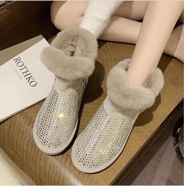 boots shiny winter women waterproof snow snowshoes fashion thick fur booties outdoor warm ankle ladies cotton shoes, Black
boots shiny winter women waterproof snow snowshoes fashion thick fur booties outdoor warm ankle ladies cotton shoes, Black