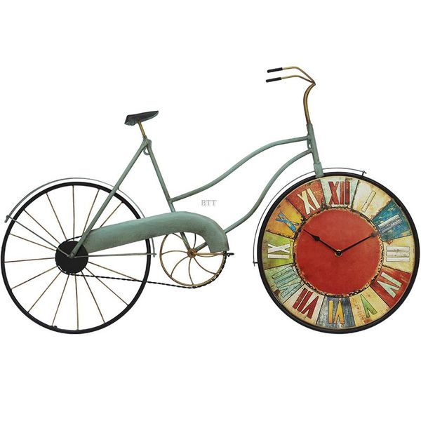 vintage large wall clock 3d metal creative wheel bicycle big size home bar living room clocks on the
vintage large wall clock 3d metal creative wheel bicycle big size home bar living room clocks on the