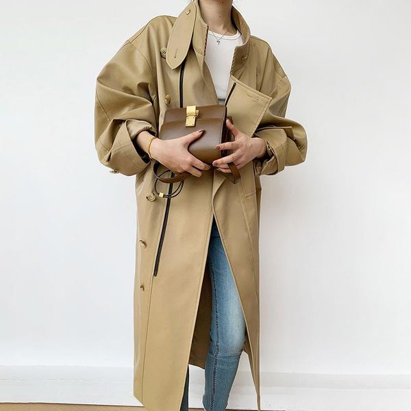 women's trench coats designer coat zipper front women spring autumn fashion loose long windbreaker outerwear, Tan;black
women's trench coats designer coat zipper front women spring autumn fashion loose long windbreaker outerwear, Tan;black