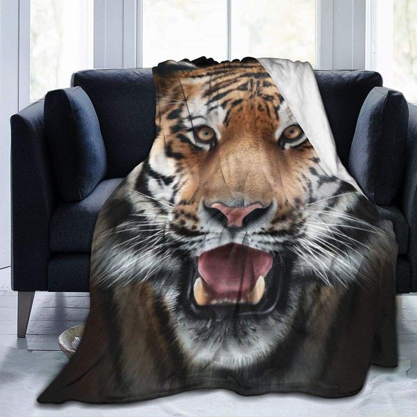 3D Animals Tiger Throw Blanket Cozy Warm,Thick Velvet Blanket for Couch Bed Living Room L 80"X60"
3D Animals Tiger Throw Blanket Cozy Warm,Thick Velvet Blanket for Couch Bed Living Room L 80"X60"