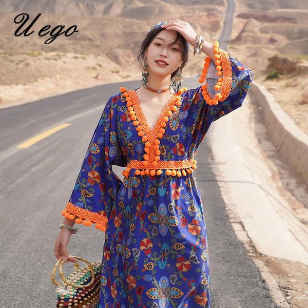 casual dresses uego ethnic style vintage long bohemian dress vneck tassel loose holiday travel plus size women spring summer, Black;gray
casual dresses uego ethnic style vintage long bohemian dress vneck tassel loose holiday travel plus size women spring summer, Black;gray