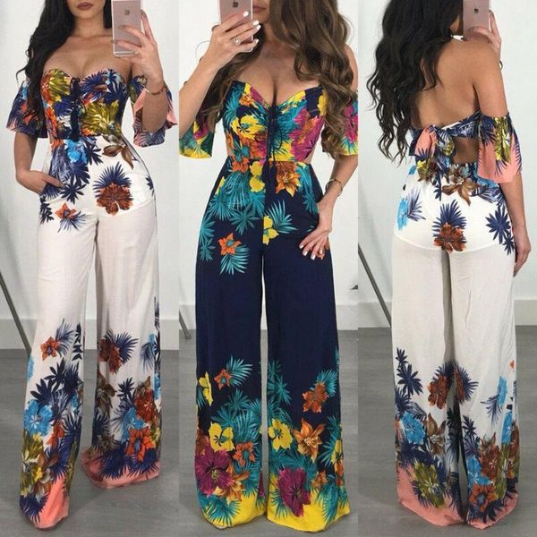 women's jumpsuits & rompers women floral jumpsuit summer casual loose off shoulder playsuit evening party night club bodysuit romper, Black;white
women's jumpsuits & rompers women floral jumpsuit summer casual loose off shoulder playsuit evening party night club bodysuit romper, Black;white
