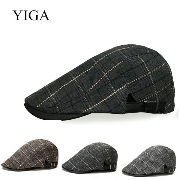 berets yiga 2021 fashion spring summer classic england style masculina plaid beret for men women sunshade, Blue;gray
berets yiga 2021 fashion spring summer classic england style masculina plaid beret for men women sunshade, Blue;gray