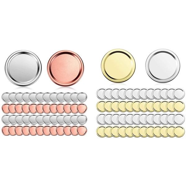 bmby-50 pieces 70mm mason jar split-type lids, leak-proof and secure canning caps for kitchen storage & organization 
bmby-50 pieces 70mm mason jar split-type lids, leak-proof and secure canning caps for kitchen storage & organization