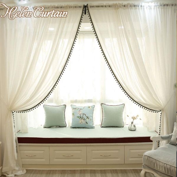 curtain & drapes helen linen white tulle curtains for living room short kitchen window voile home textile 0632
curtain & drapes helen linen white tulle curtains for living room short kitchen window voile home textile 0632