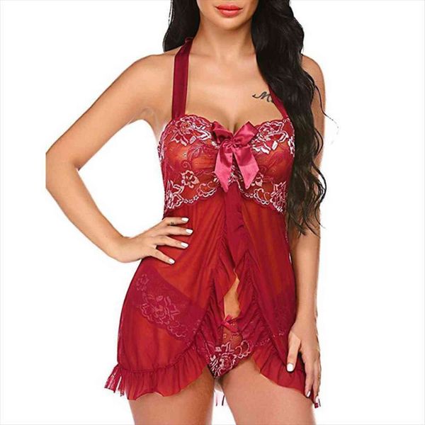 fashion lingerie women sleepwear plus size lace stitching gauze transparent halter bow ultra short pajamas, Black;red
fashion lingerie women sleepwear plus size lace stitching gauze transparent halter bow ultra short pajamas, Black;red