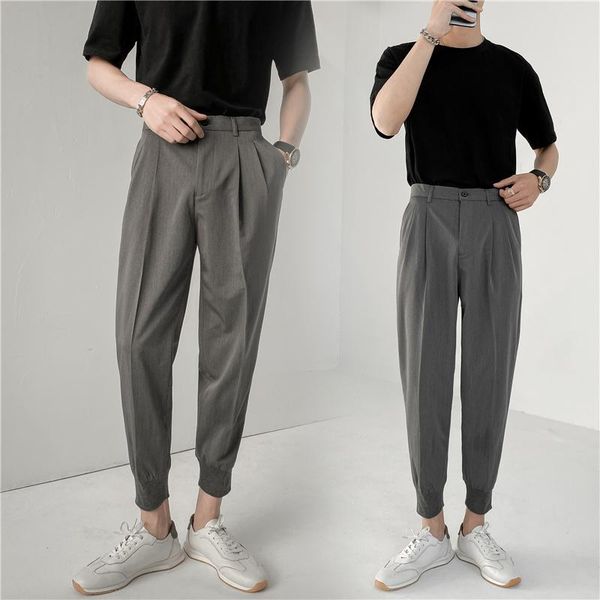 men's pants elastic harem men korean fashion loose casual suits ankle length streetwear man trousers cargo, Black
men's pants elastic harem men korean fashion loose casual suits ankle length streetwear man trousers cargo, Black