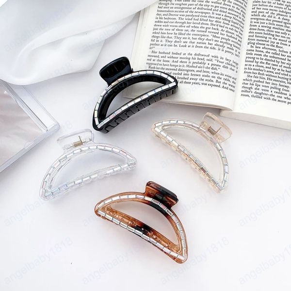 large geometric hollow tortoiseshell matte acetate hair claw women hair accessories, Slivery;white
large geometric hollow tortoiseshell matte acetate hair claw women hair accessories, Slivery;white