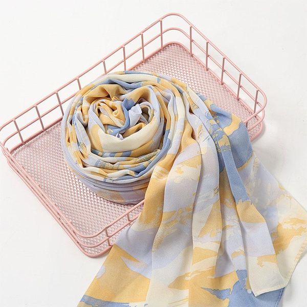 scarves 2021 fashionable women's 180cm pearl chiffon tie-dye scarf soft hijab head muslim islamic headwrap malaysia shawl, Blue;gray
scarves 2021 fashionable women's 180cm pearl chiffon tie-dye scarf soft hijab head muslim islamic headwrap malaysia shawl, Blue;gray